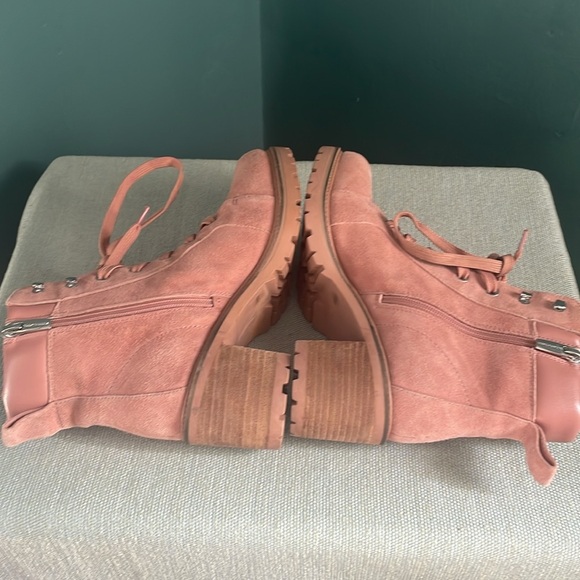 Vince Camuto pink suede/leather boots - Picture 9 of 14